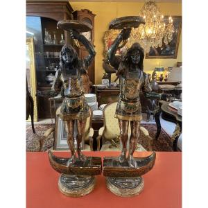 Pair Of Venetian Moors 19th Century
