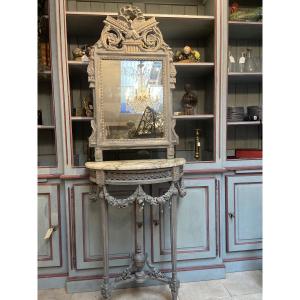 19th Century Console And Mirror 
