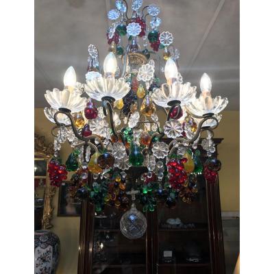 20th Century Crystal Chandelier