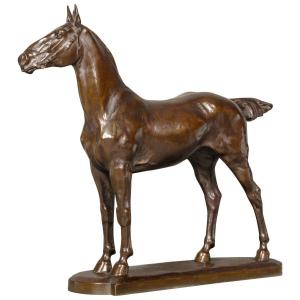 Mare - Hunting Horse By Josuë Dupon 1864-1935