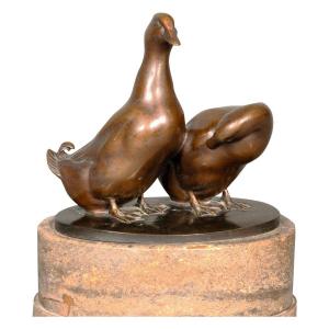 Couple Of Ducks By Carl August Brasch.