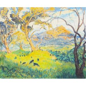 François Théodore Isidore Verheyden (1880-1950) - Mont Saint-victoire