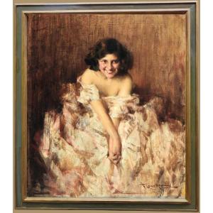 The Beauty Of Becoming, Oil On Canvas By Francesco Longo Mancini