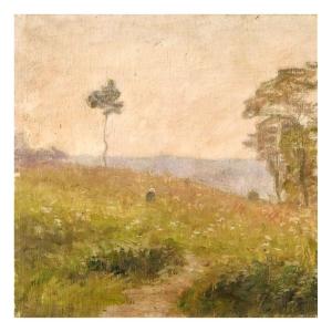 Sébilleau Paul (1847-1907), Oil On Canvas+ Spring Evening May 1901