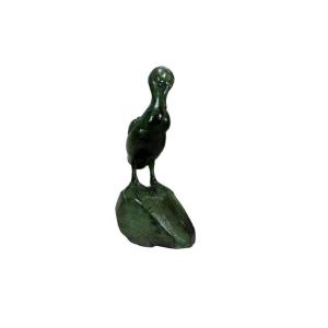 Raymond De Meester - (1904 - 1995), Mandarin Duck Bronze Sculpture