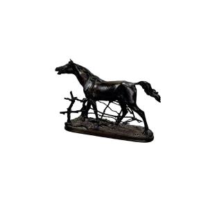 P.j. Mene 1846, Bronze Cast+ Djinn, Arabian Stallion