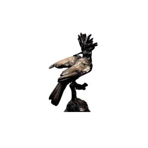 Bronze Cast, Hoopoe Arranging Its Feathers By Alfred Dubucand  (1828-1894)