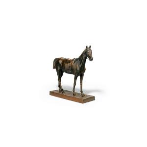 Louis Alfred Joseph Cuvelier,  Bronze + Stationary Racehorse