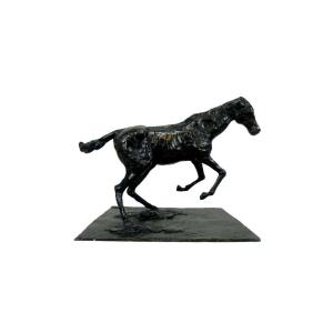 Edgar Degas (1834 – 1917), Bronze Cast + «horse Clearing An Obstacle»