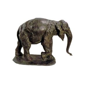 Bronze Walking  Elephant By Rembrandt Bugatti (1884 - 1916)