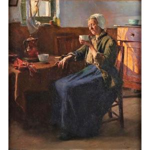 The Old Fisherman Woman By Aloïs Baudry 