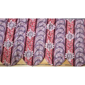 Surround Or Headband Of Baldachin - 19th Century - Printed Cotton - Scalloped - Beautiful Colors