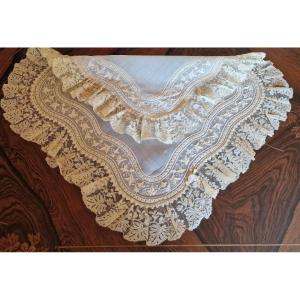 Wedding Handkerchief - Late 18th Century - Valenciennes