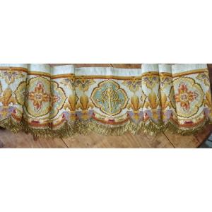 Tapestry - Old - 19th Century - Gold Fringes