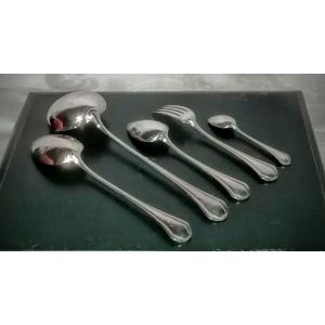 Christofle Silver Plated Cutlery Set Printania Model 38 Pieces