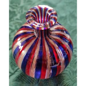 Vase  En  Verre  Filigrané  De  Murano