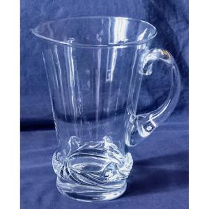 Daum Crystal Water Pitcher Sorcy Model