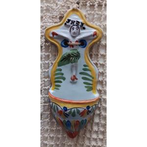 St. Clement's Faience Holy Water Font