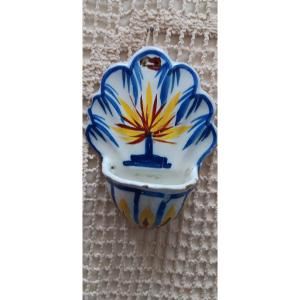 St. Clement's Faience Holy Water Font - 19th Century