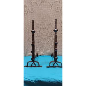 Pair Of Landier Late 17th - Early 18th Century