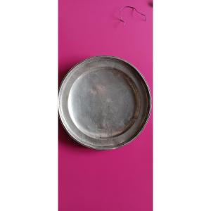 Pewter Plate From Lyon, 18th Century