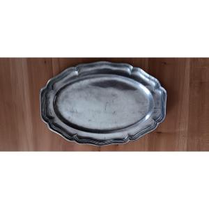 Pewter Dish From Nancy, 18th Century