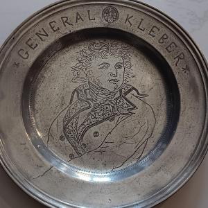 18th Century Pewter Plate From Strasbourg
