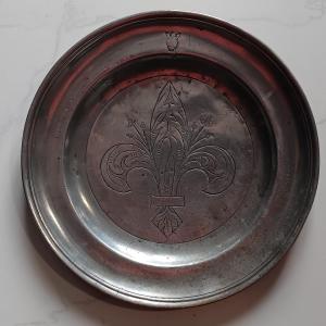 Lorraine Pewter Plate - 18th Century
