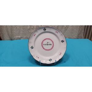 Lunéville Patronymic Plate - Early 19th Century.