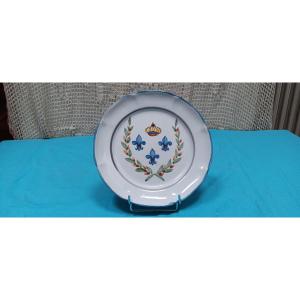 Waly Earthenware Plate - 19th Century.