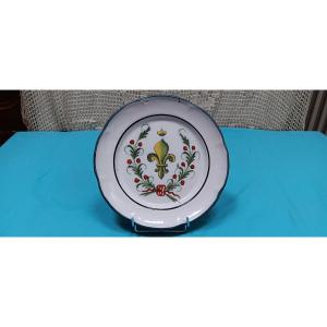 Waly Earthenware Plate - 19th Century.