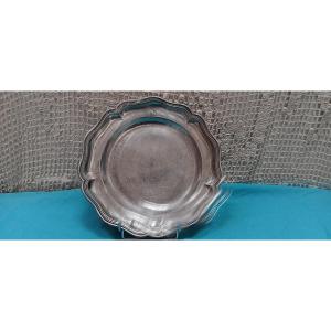 Assiette En étain Lorraine XVIII Siècle