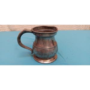 English Half Pint Tin - Early 19th Century