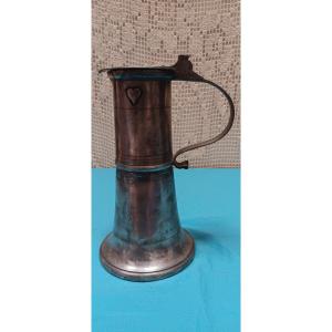 Large Alsatian Wine Pitcher From The Early 18th Century, Dated 1704