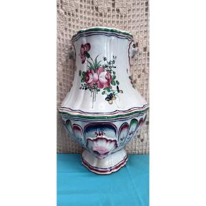 Fountain Top In Lunéville Earthenware, Late 18th - Early 19th Century