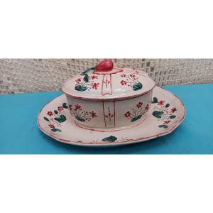 Middle Earthenware Sugar Bowl (lorraine) - Late 18th Century