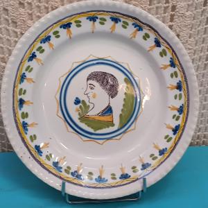 Rambervillers Plate (vosges) - Late 18th Century