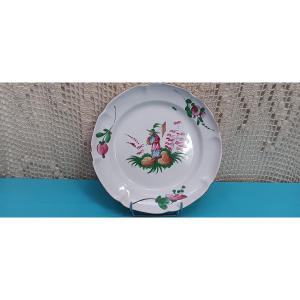 Plate Or Small Dish With Chinese Decoration From Lunéville - Late 17th, Early 19th Century
