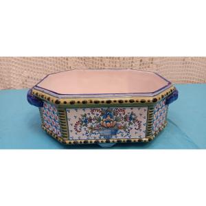 St. Clement Planter Signed Kg - 19th Century