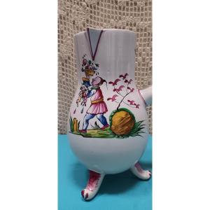 Earthenware Jug From Eastern France - Early 19th Century