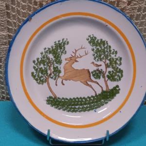 Waly Stag Plate - Early 19th Century