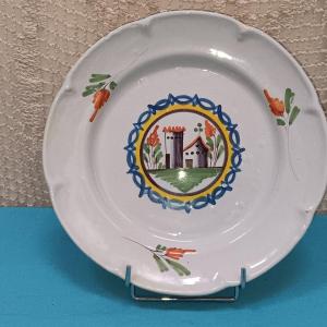 Epinal Plate With A Small House - Late 18th, Early 19th Century