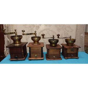 Lot Of Coffee Grinders, Late 19th, Early 20th Century