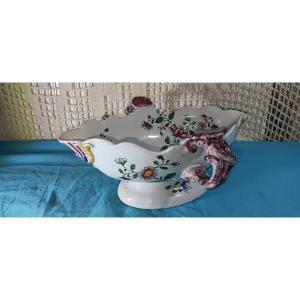 Paul Hannong Sauce Boat, Strasbourg - 18th Century