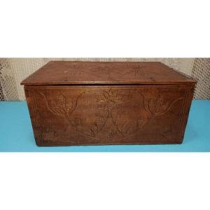 Vosges Wooden Box - Folk Art - 19th Century