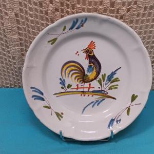 Epinal Plate With A Rooster - Late 18th Century