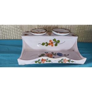 Earthenware Writing Desk/inkwell - Late 18th, Early 19th Century