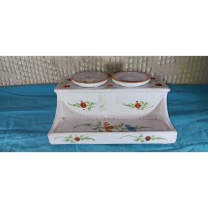 Earthenware Writing Desk/inkwell - Late 18th, Early 19th Century