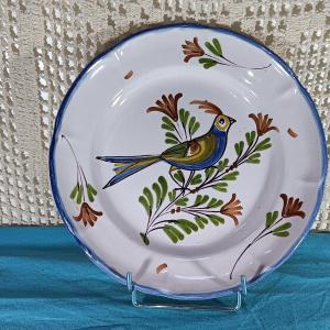 Epinal Plate With A Bird On A Branch - Early 19th Century