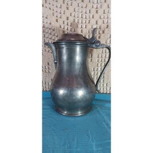Pewter Pitcher, Northern France - Albert And Multe In Lille - 19th Century